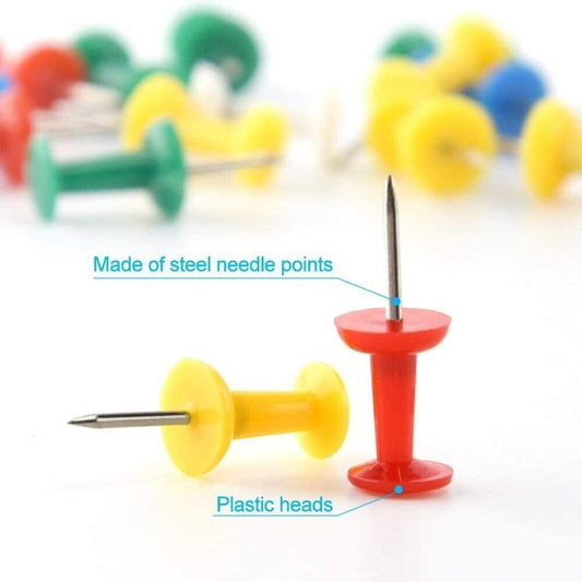 Binder Clips, Paper Clips, Push Pins, T pins