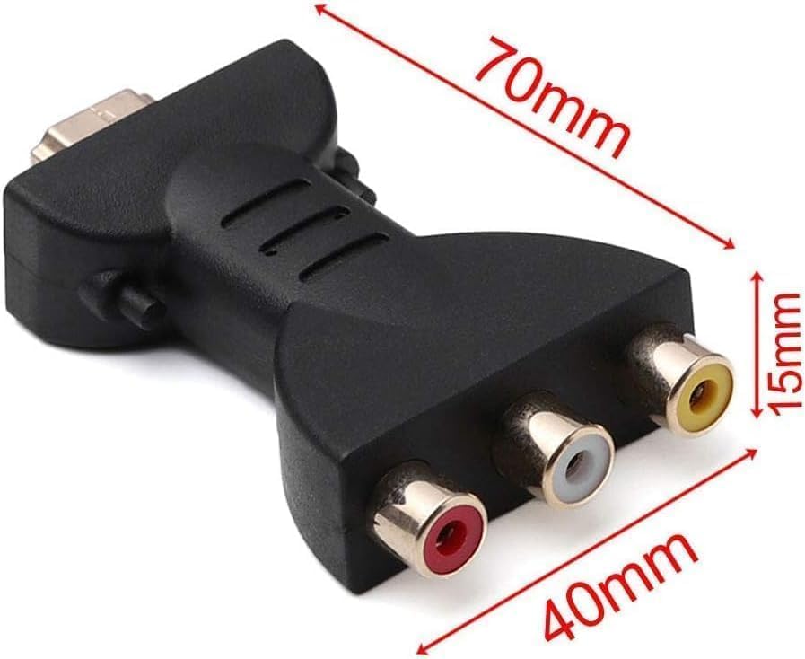 HDTV Male to 3 RCA Female Composite Adapter Cable
