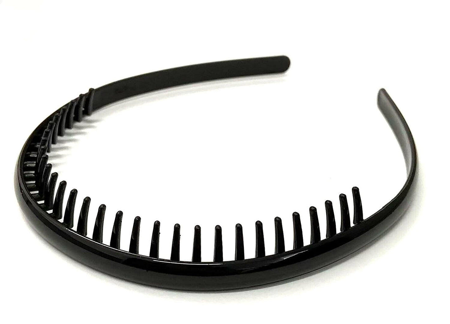 Non Slip Plastic Headbands With Teeth Comb Skinny Hair Bands