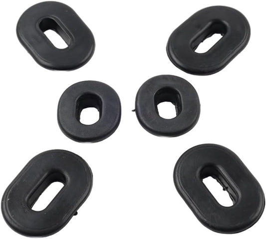 6Pcs Motorbike Oval Round Single Side Cover
