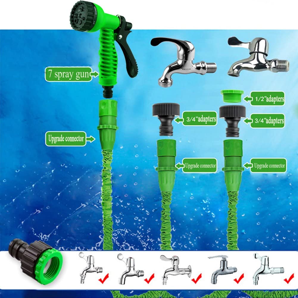 Garden Flexible Hose Pipe 7 Sprayer 50FT