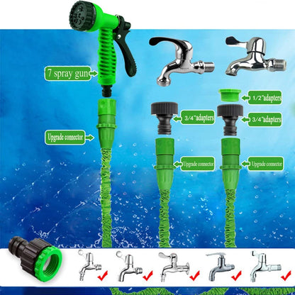 Garden Flexible Hose Pipe 7 Sprayer 50FT