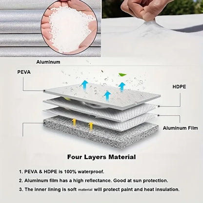 Tire Covers For Wheel (4 Pack Silver), Waterproof UV Sun Protectors For Motorhome Boat Trailer Camper Van SUV