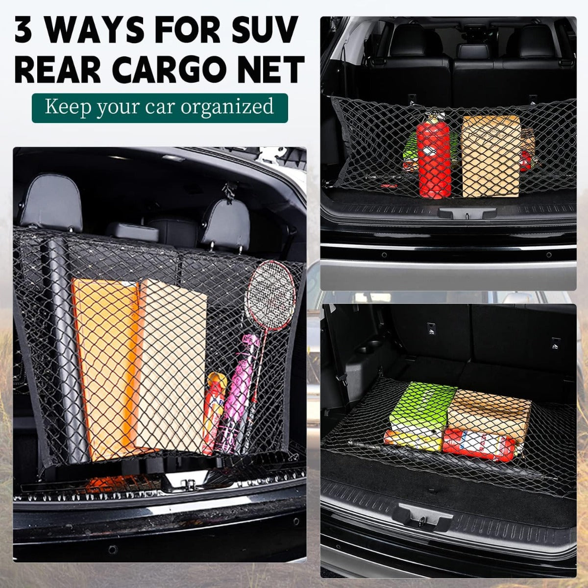 Car Rear Cargo Net