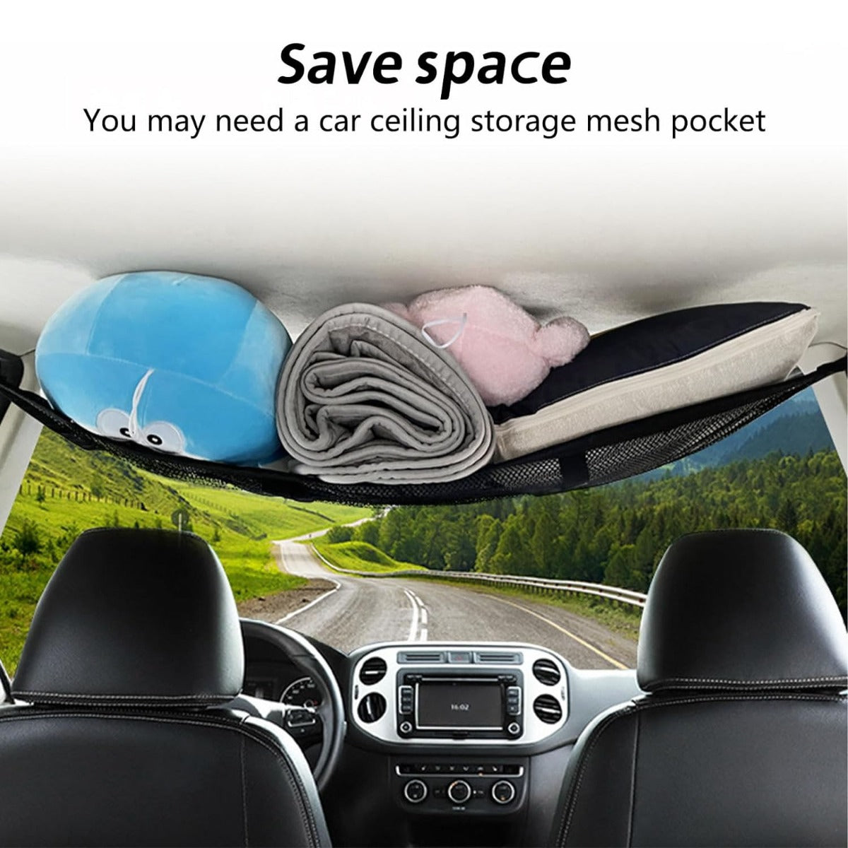 Car Ceiling Cargo Net Pocket