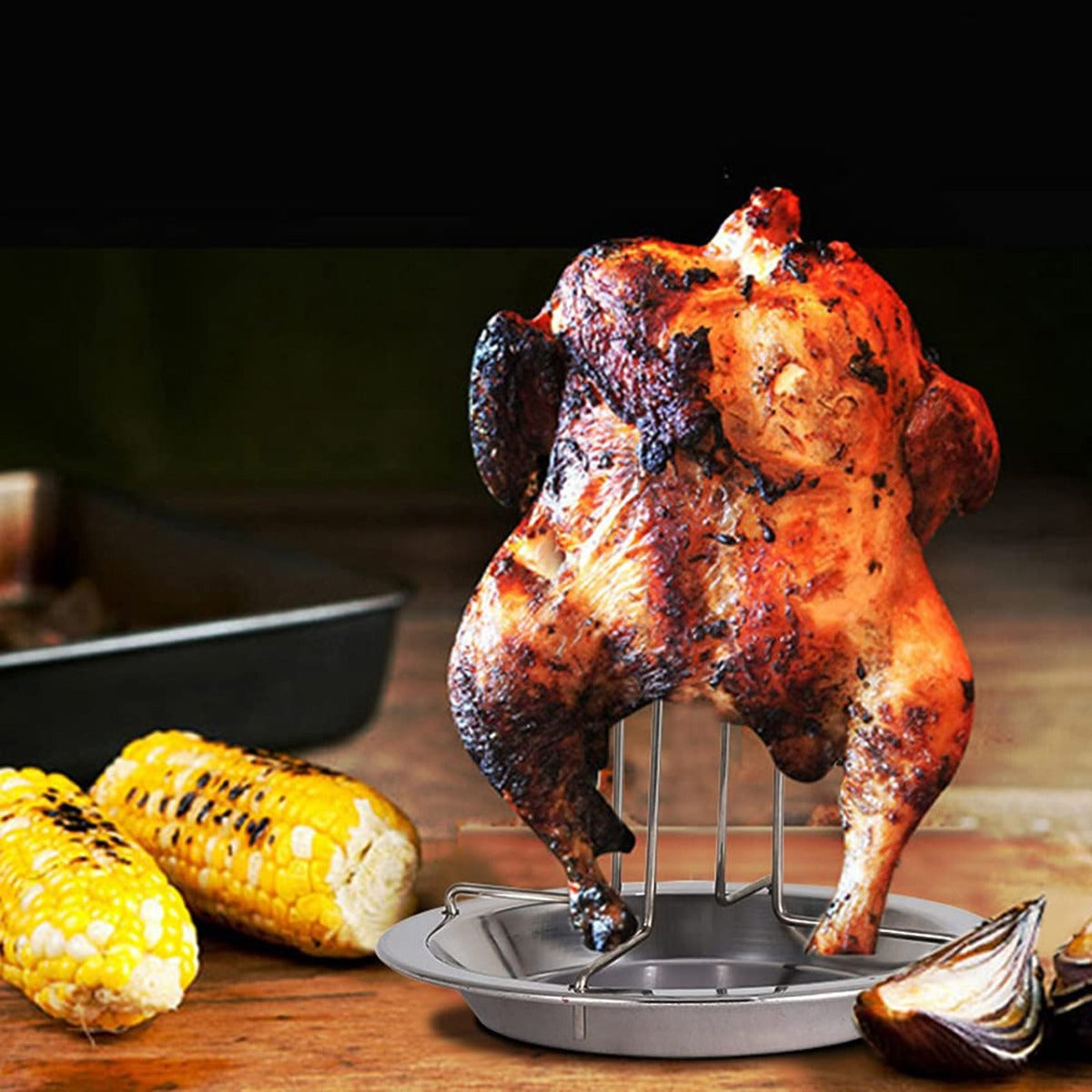 Stainless Steel Roast Chicken Pan