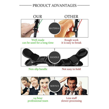 6 Pcs Colorful Hair Clips