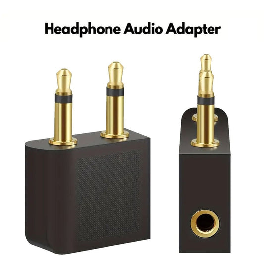 3.5mm Headphone Splitter 1 Male to 2 Female Audio Jacks
