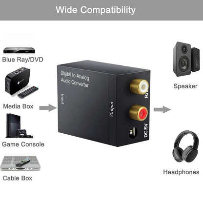 Digital to Analog Audio Converter Adapter