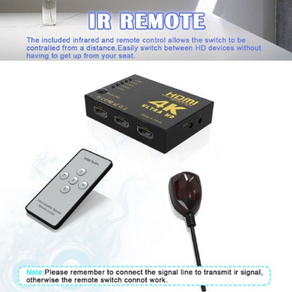 5-Port HDTV Switch Splitter with Push Button