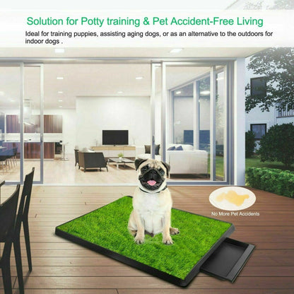 Dog Potty Tray with one Grass mat