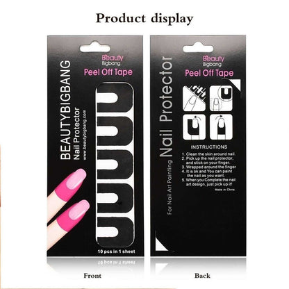 Nail Protector Peel Off Tape -Black
