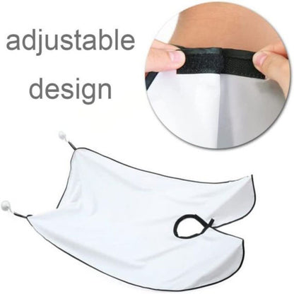 Men Beard Shaving Apron-White