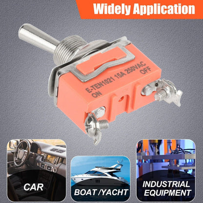 5 PCS Toggle Switch 12V ON OFF ON Car Flick Dash