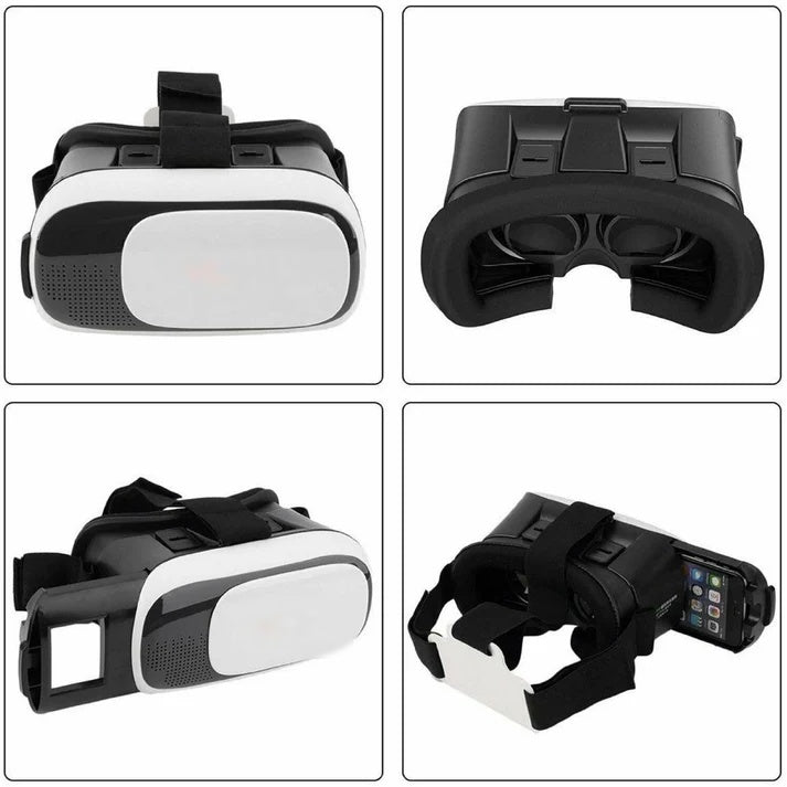 Virtual Reality Headset 3D Glasses for Smartphones with Bluetooth Remote