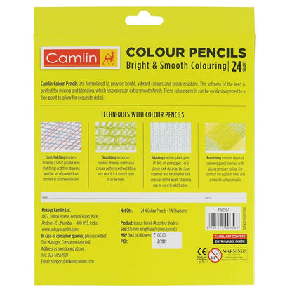 Colour Pencil Bright & Smooth Colouring 24 Shades