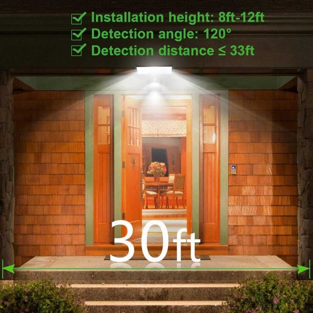 USB Charging Solar Powered Wall Lights