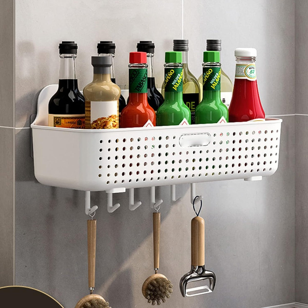 1pcs Toilet Wall Storage Rack