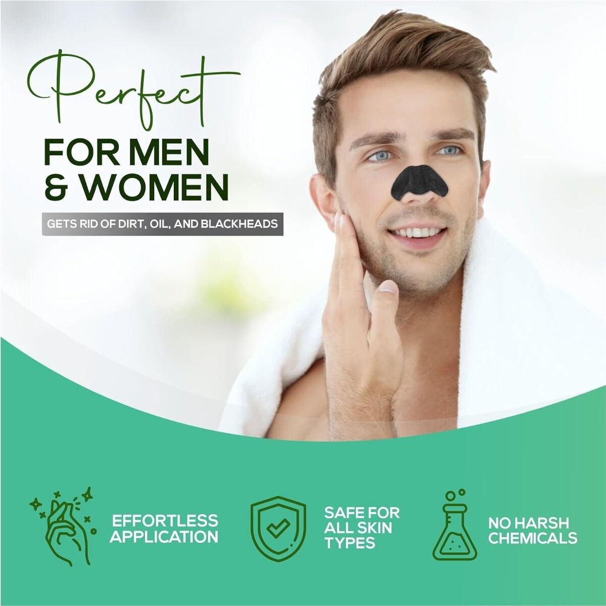 15pcs Blackhead Nose Strips