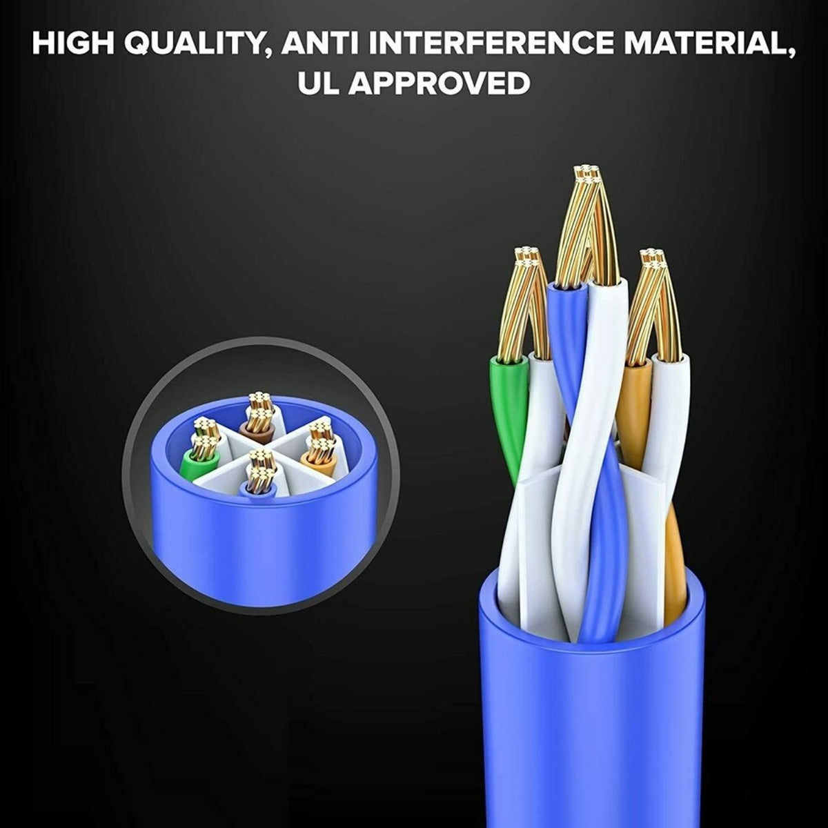 RJ45 CAT6e/CAT6 Ethernet LAN Cable 33FT/10M
