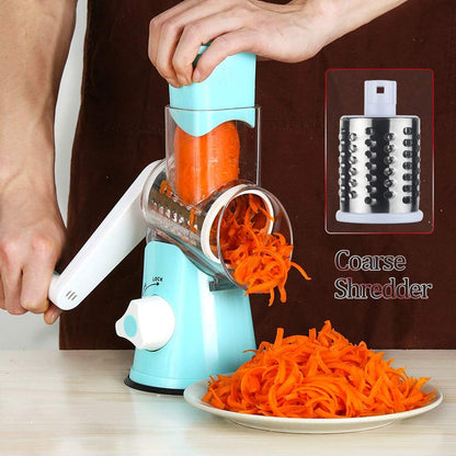 3-in-1 Vegetable Shredder-Blue