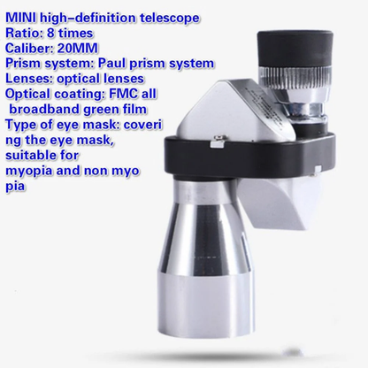 Mini Monocular Telescope 8x20 Pocket Compact Scope for Bird Watching Travel