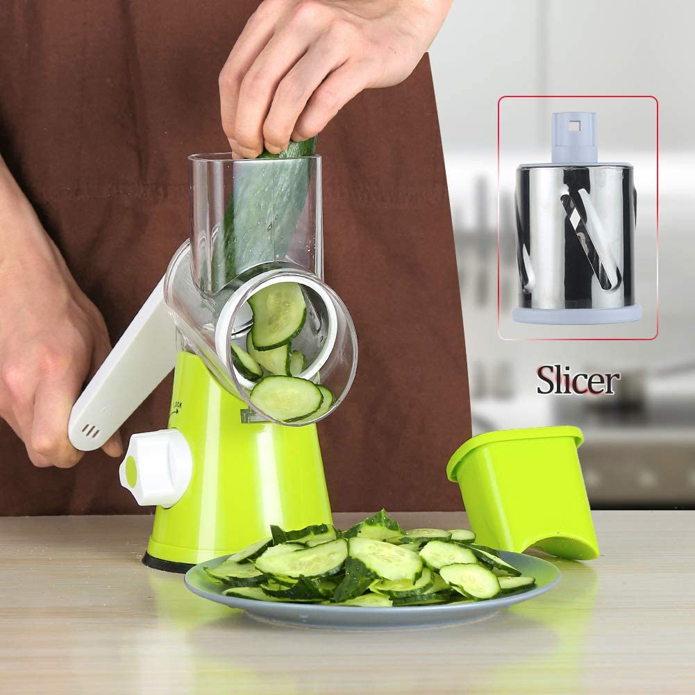 3-in-1 Vegetable Shredder-Green