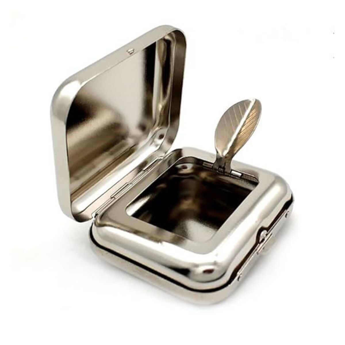 Ashtray Metal Square Pocket Ashtray Metal Ash Tray Pocket Ashtrays with Lids Portable Ashtray