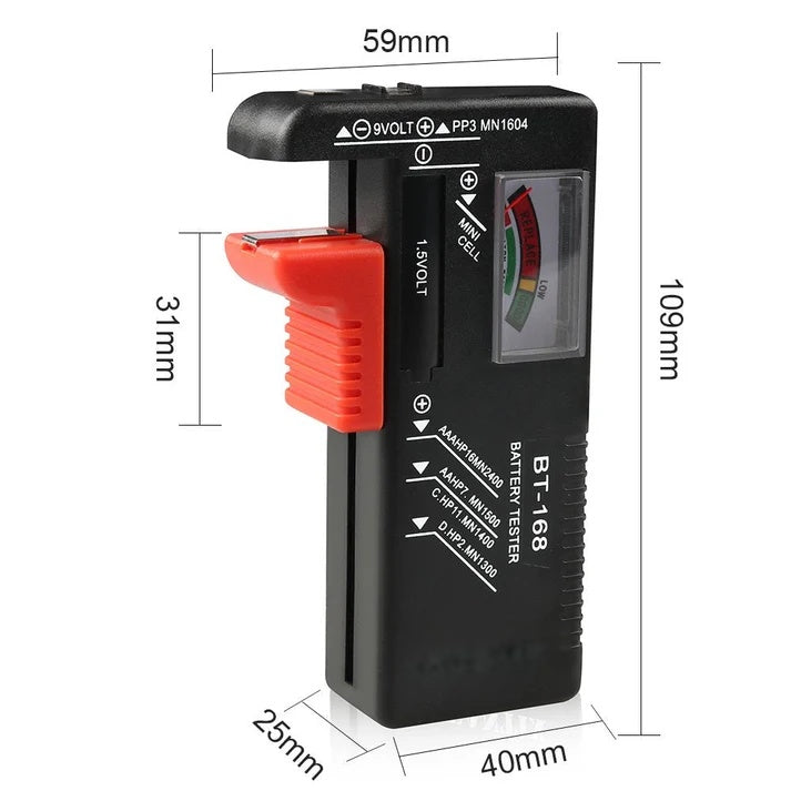 Battery Tester for AA/AAA/C/D/9 volt