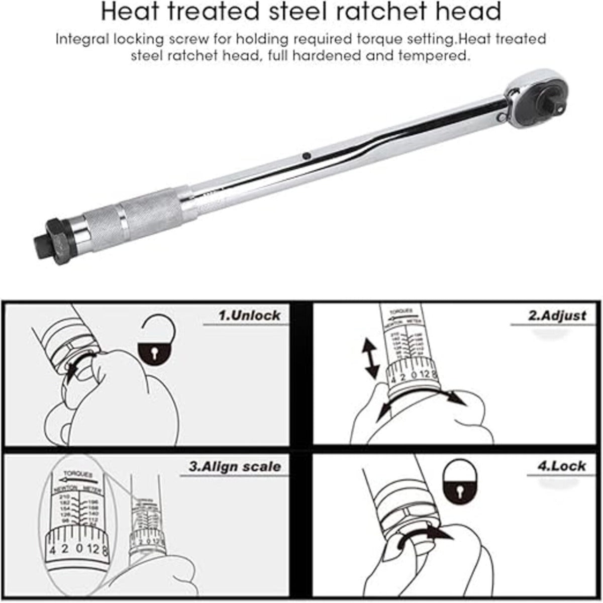 Torque Wrench-1/2inch (28-210Nm)