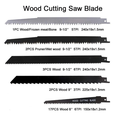 35pcs Wood Reciprocating Saw Blade Set