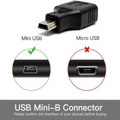 USB 2.0 Type A Female to Mini USB 5-Pin Type B Male Adapter