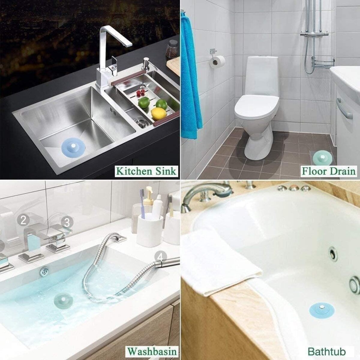 Push-type Silicone Floor Drain