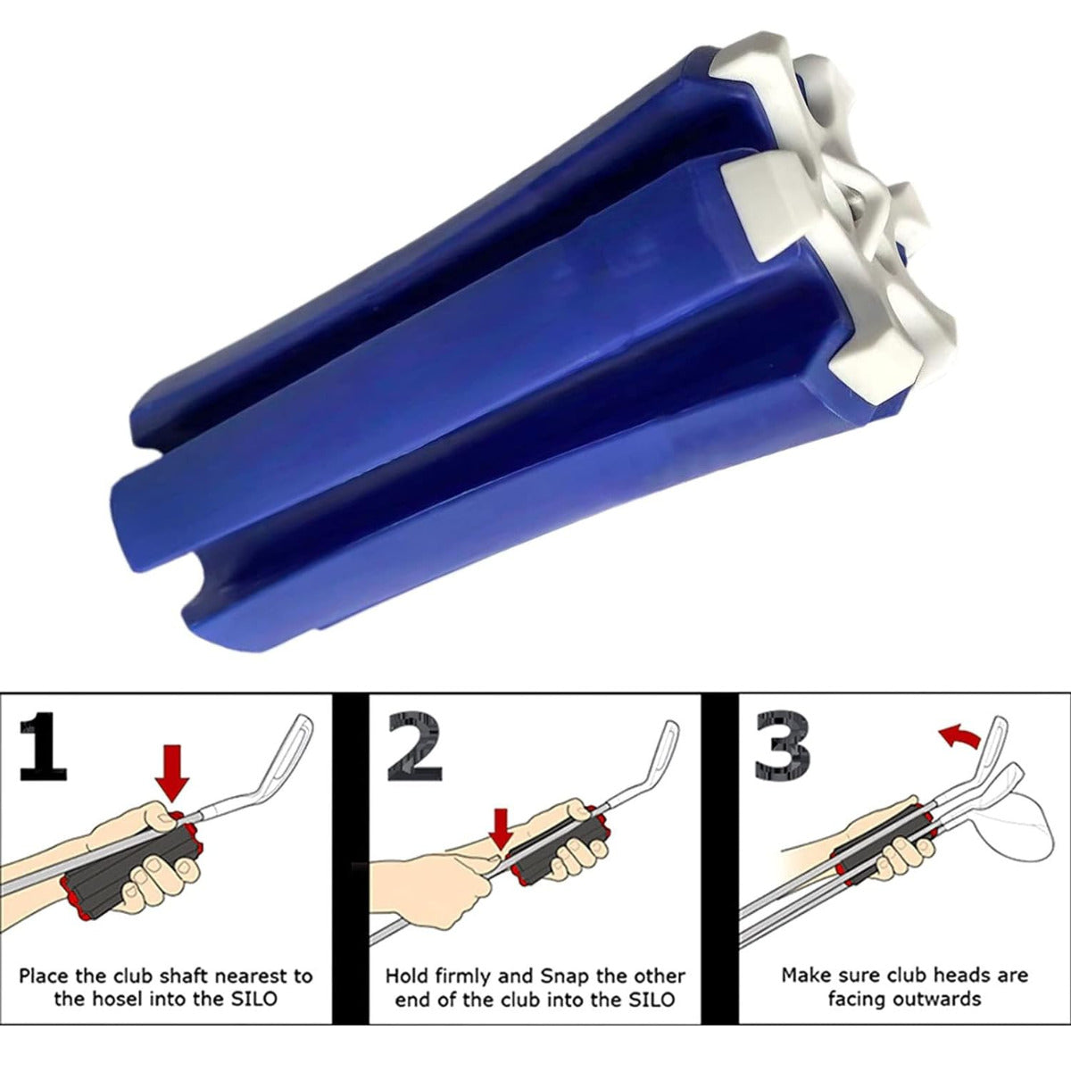 Portable Golf Club Retainer Clips