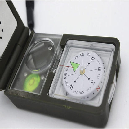 10-in-1 Tactical Survival Tool With Compass Whistle