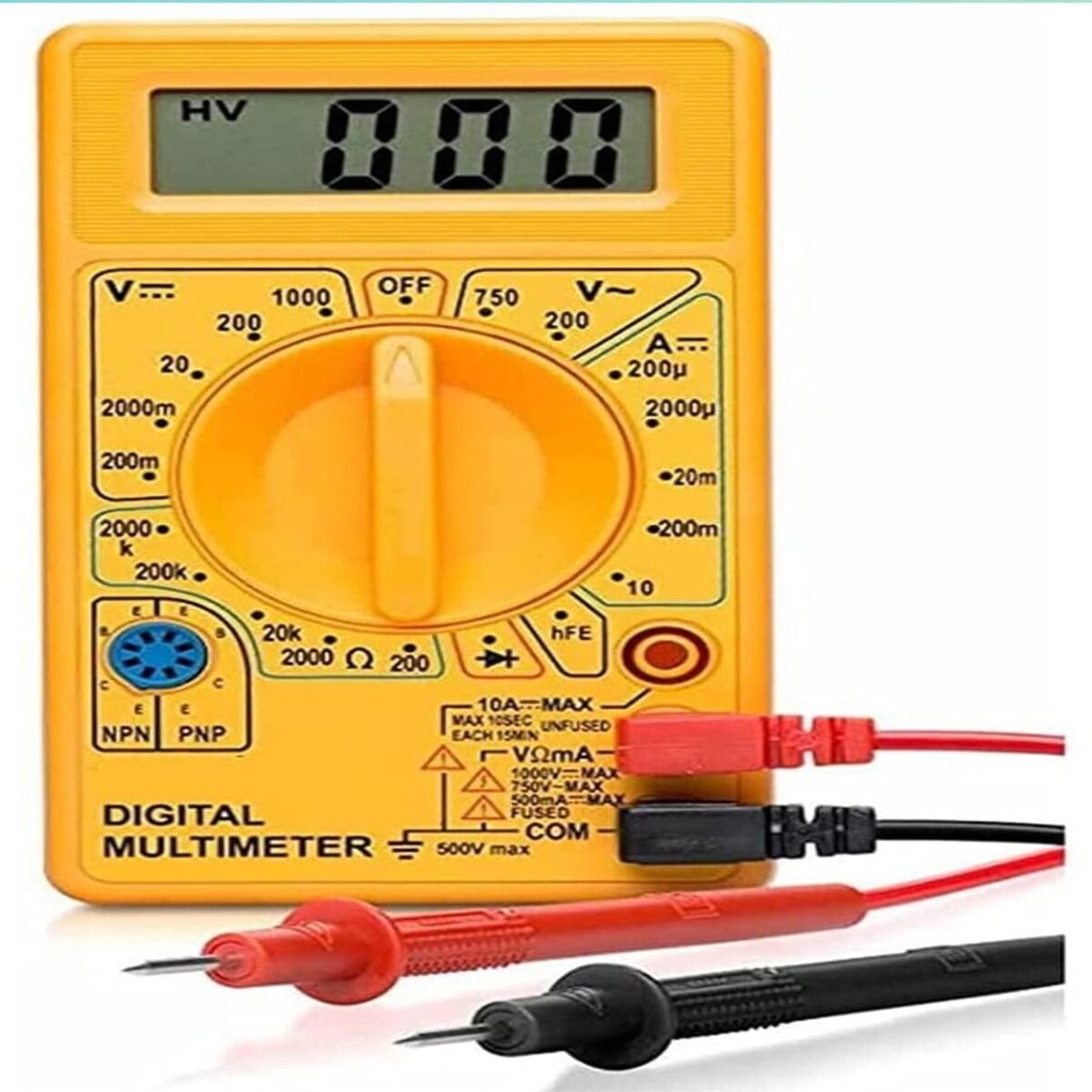 Digital LCD Multimeter Voltmeter Ohmmeter Ammeter