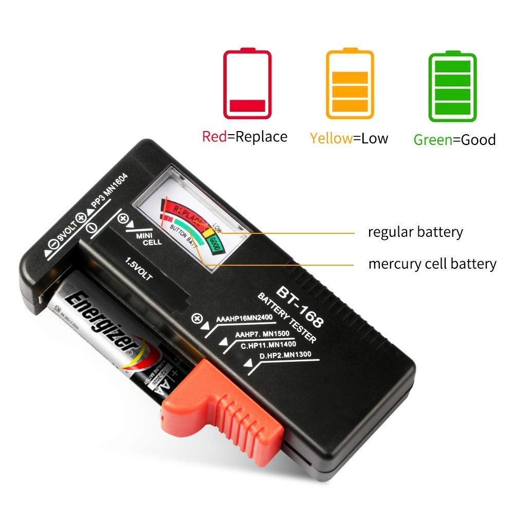 Battery Tester for AA/AAA/C/D/9 volt