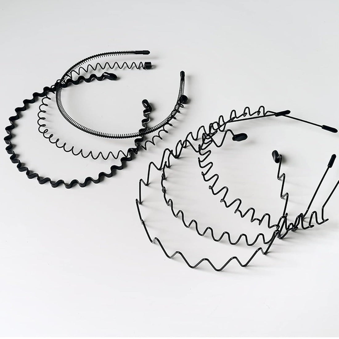 6 pieces Non-Slip Metal Headbands
