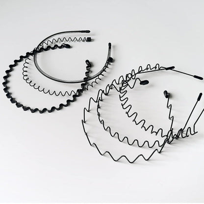 6 pieces Non-Slip Metal Headbands