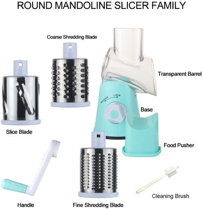 3-in-1 Vegetable Shredder-Blue