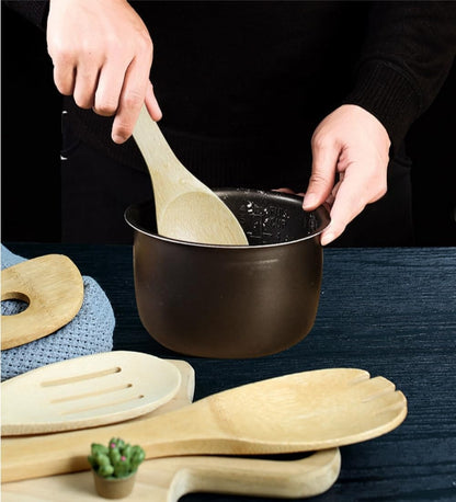 5 Pcs Wooden Utensil Kitchen Spatula Set