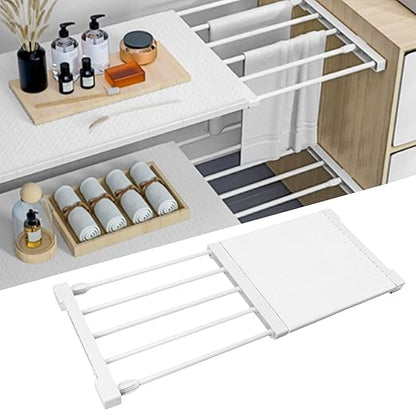 Adjustable Closet Organizer-White-38 - 55cm