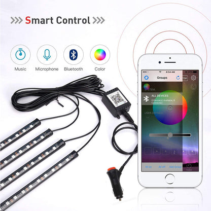 Led Car Lights Interior App Control