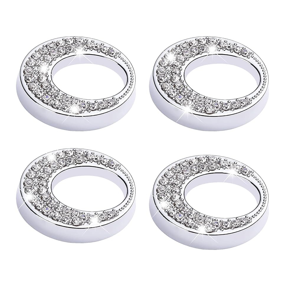 Decor Car Door Lock Cover Crystal Fit