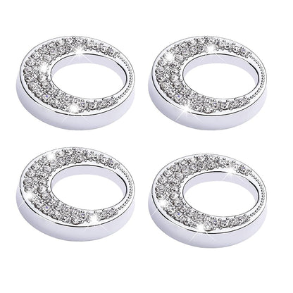 Decor Car Door Lock Cover Crystal Fit