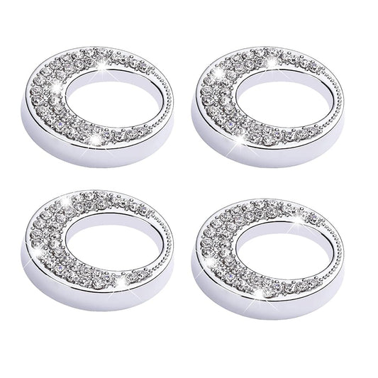 Decor Car Door Lock Cover Crystal Fit