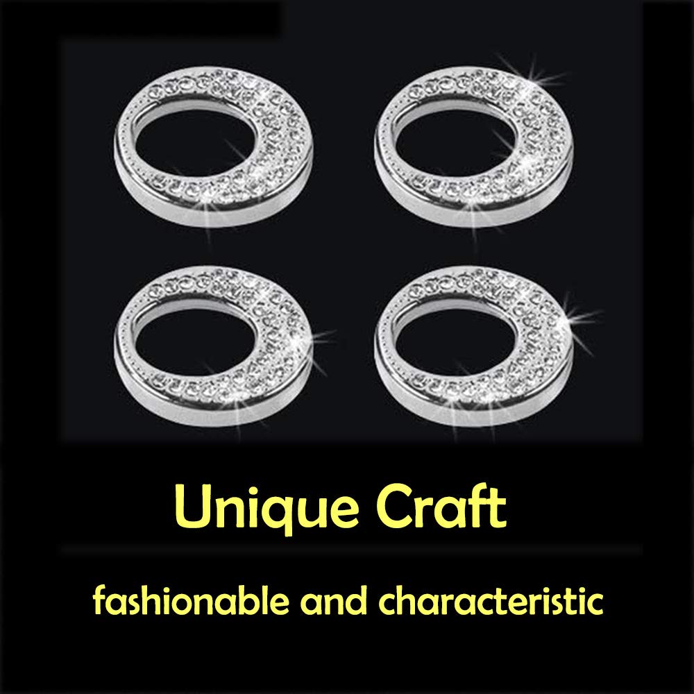 Decor Car Door Lock Cover Crystal Fit