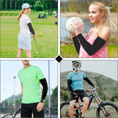 1Pairs of Breathable Sun Protection Sleeves - UV Protection & Cooling for Driving