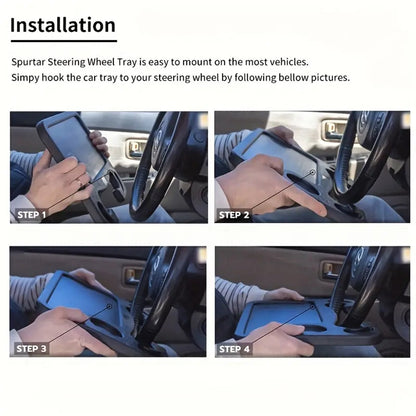 Multifunctional Car Steering Wheel Table Tray