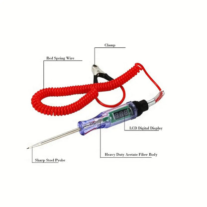 Car Test Pen Circuit Tester, DC Truck Voltage Digital Display